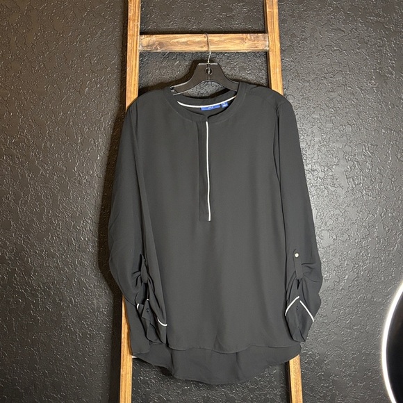 Apt. 9 Black office, corporate, work blouse - Picture 2 of 6